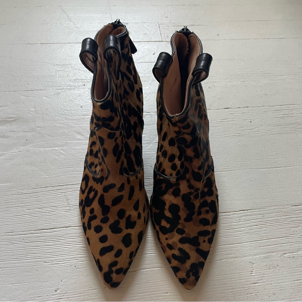 Leopard Print Ankle Boots